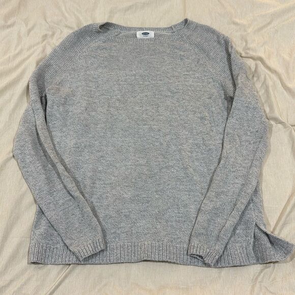 Old Navy Scoop Neck Knit Sweater • Gray • Size XS • EUC - Picture 1 of 2